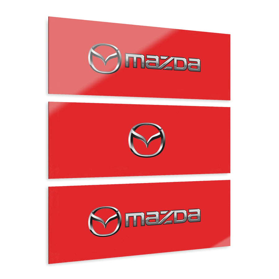 Red Mazda Acrylic Prints (Triptych)™