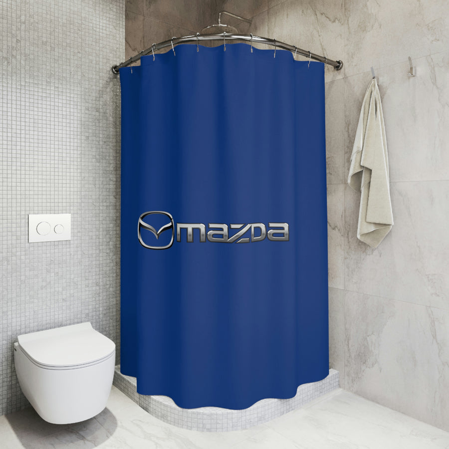 Dark Blue Mazda Shower Curtain™