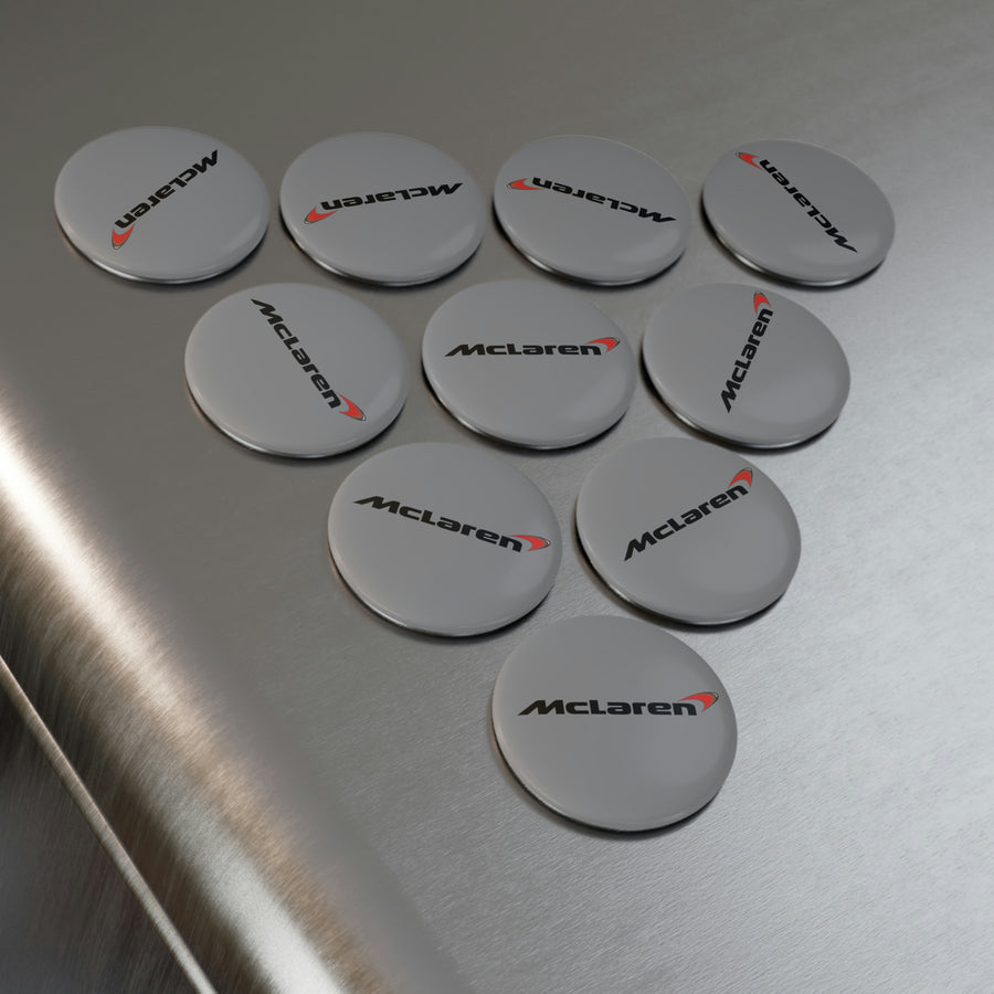 Grey McLaren Button Magnet, Round (10 pcs)™