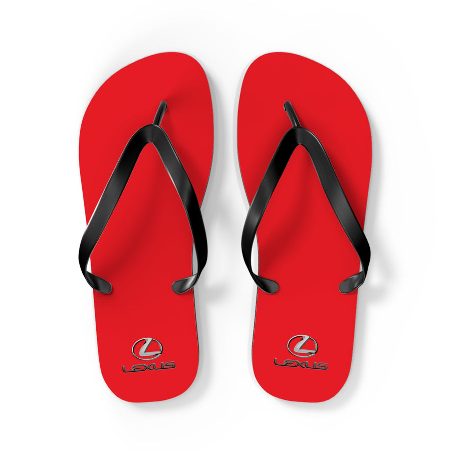 Unisex Red Lexus Flip Flops™