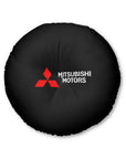 Black Mitsubishi Tufted Floor Pillow, Round™