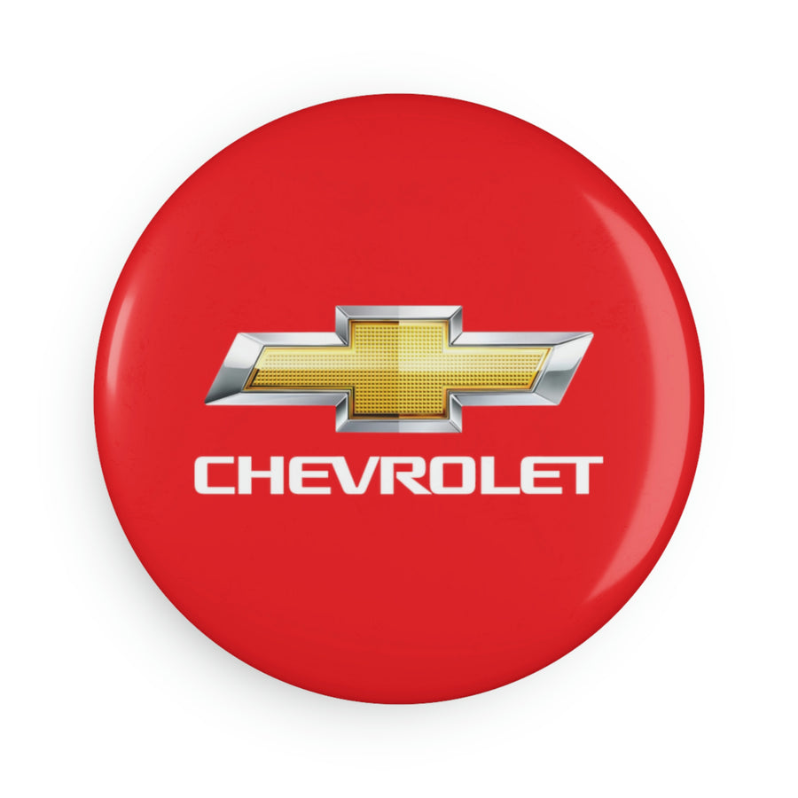 Red Chevrolet Button Magnet, Round (10 pcs)™