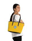 Yellow Volkswagen Leather Shoulder Bag™