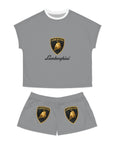Women's Grey Lamborghini Short Pajama Set™