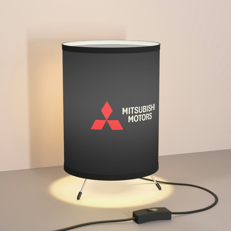 Black Mitsubishi Tripod Lamp with High-Res Printed Shade, US\CA plug™