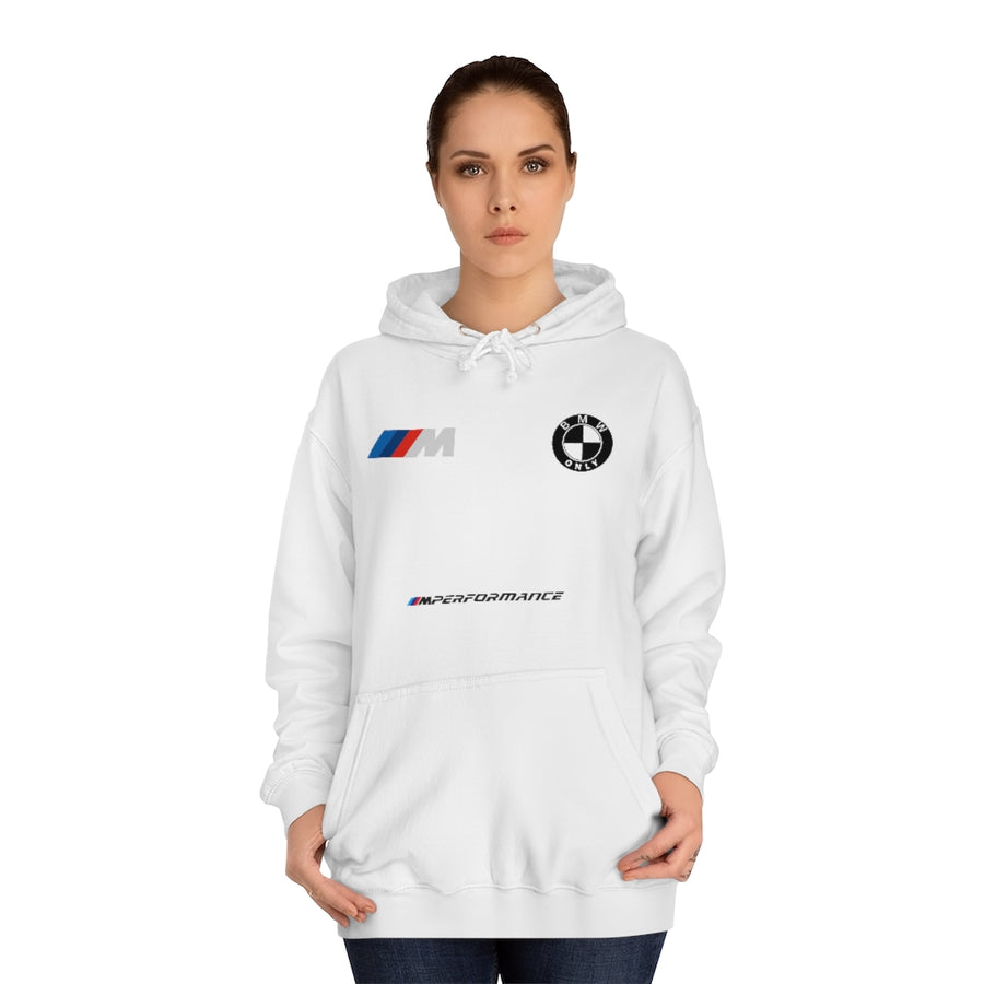 Unisex różnokolorowa bluza z kapturem BMW