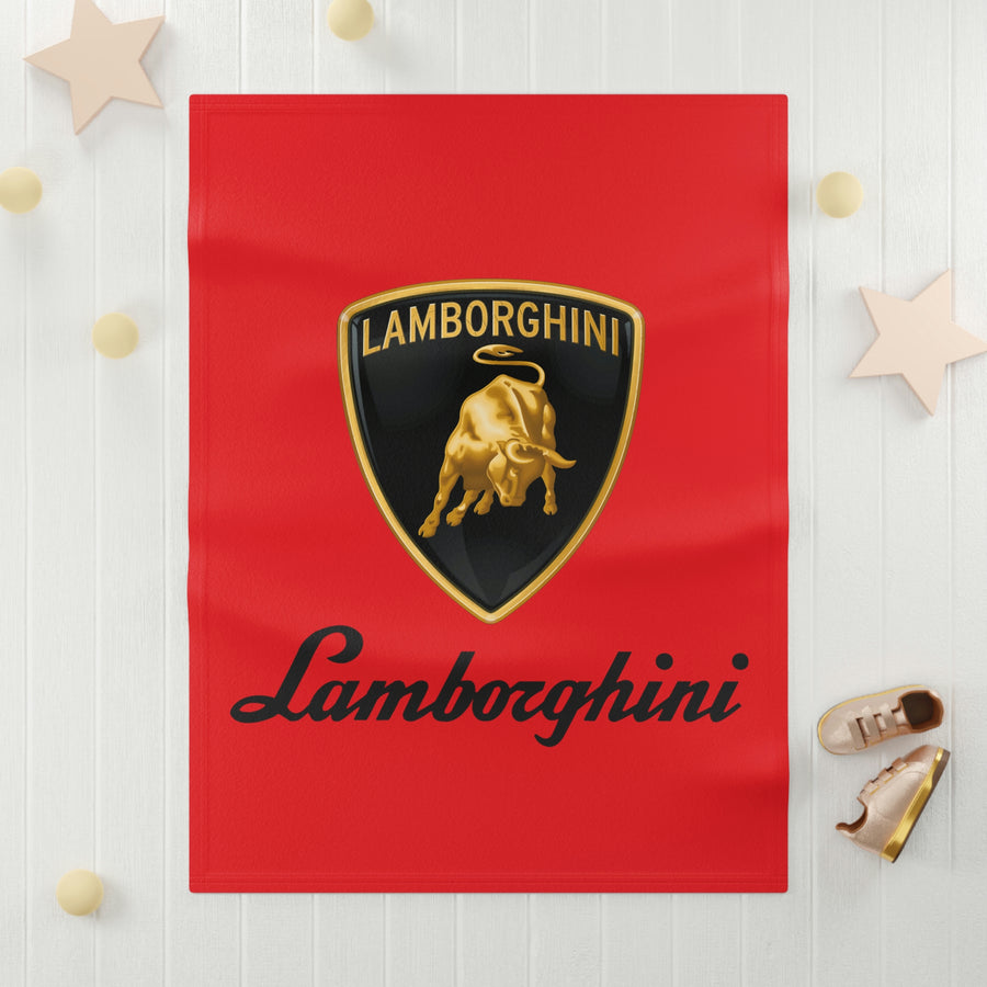 Red Lamborghini Soft Fleece Baby Blanket™