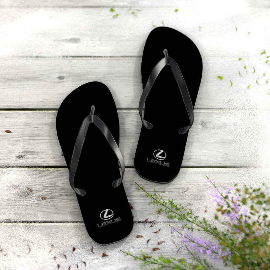 Unisex Black Lexus Flip Flops™