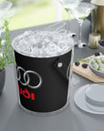 Black Audi Ice Bucket with Tongs™