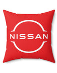 Red Spun Polyester Square Nissan GTR Pillow™