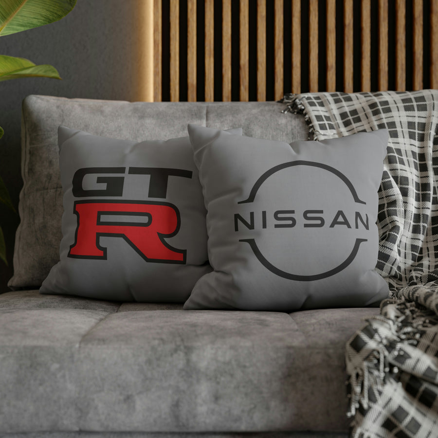 Grey Spun Polyester Nissan GTR pillowcase™