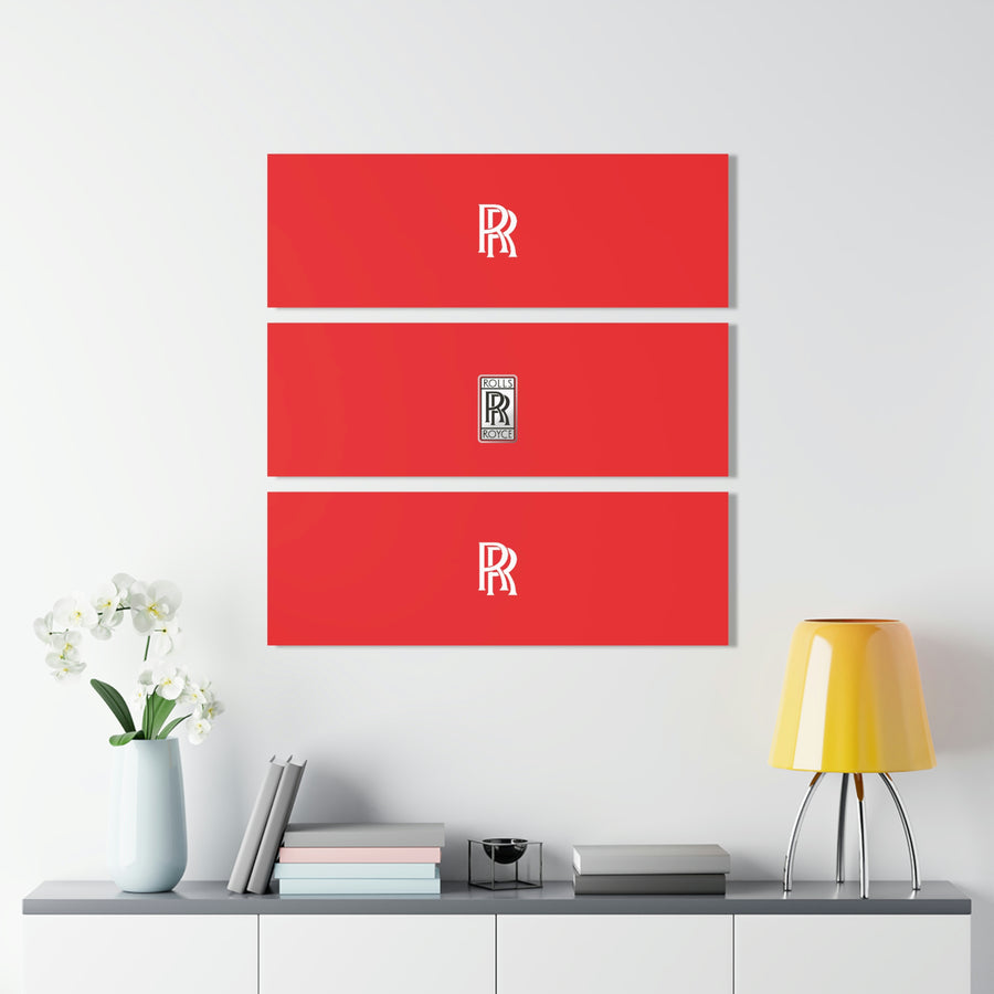 Red Rolls Royce Acrylic Prints (Triptych)™