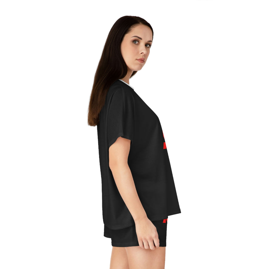 Women's Black Mitsubishi Short Pajama Set™