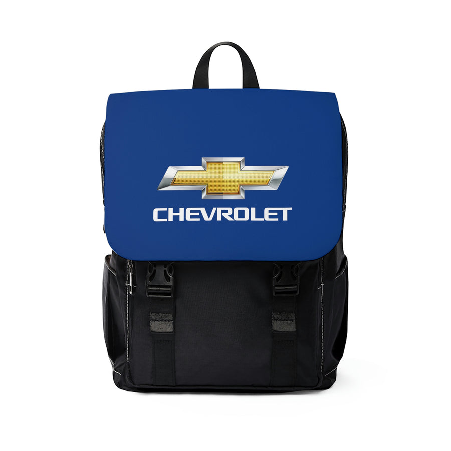 Unisex Dark Blue Chevrolet Casual Shoulder Backpack™