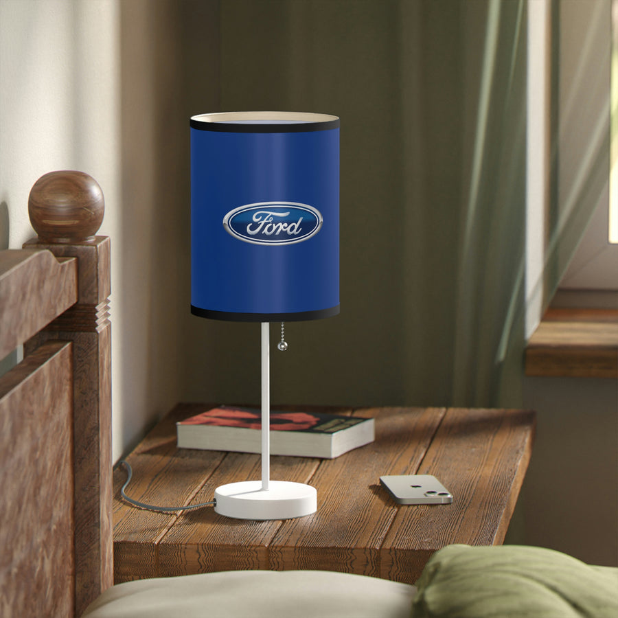 Dark Blue Ford Lamp on a Stand, US|CA plug™