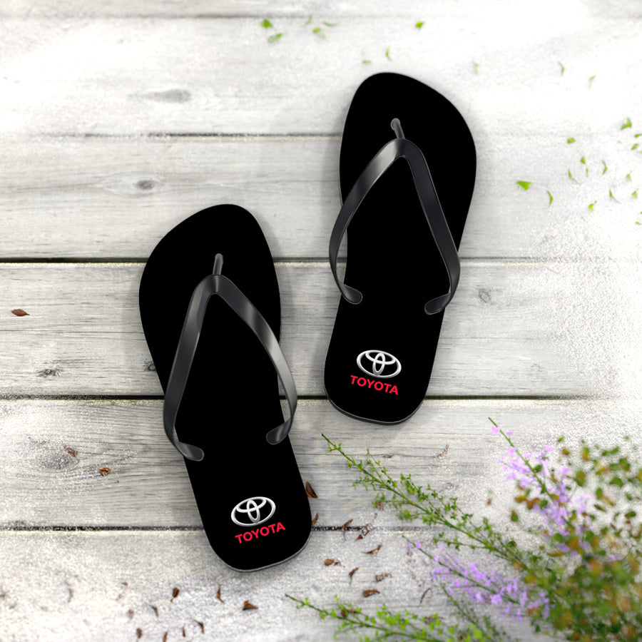 Unisex Black Toyota Flip Flops™