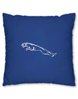 Dark Blue Jaguar Spun Polyester pillowcase™