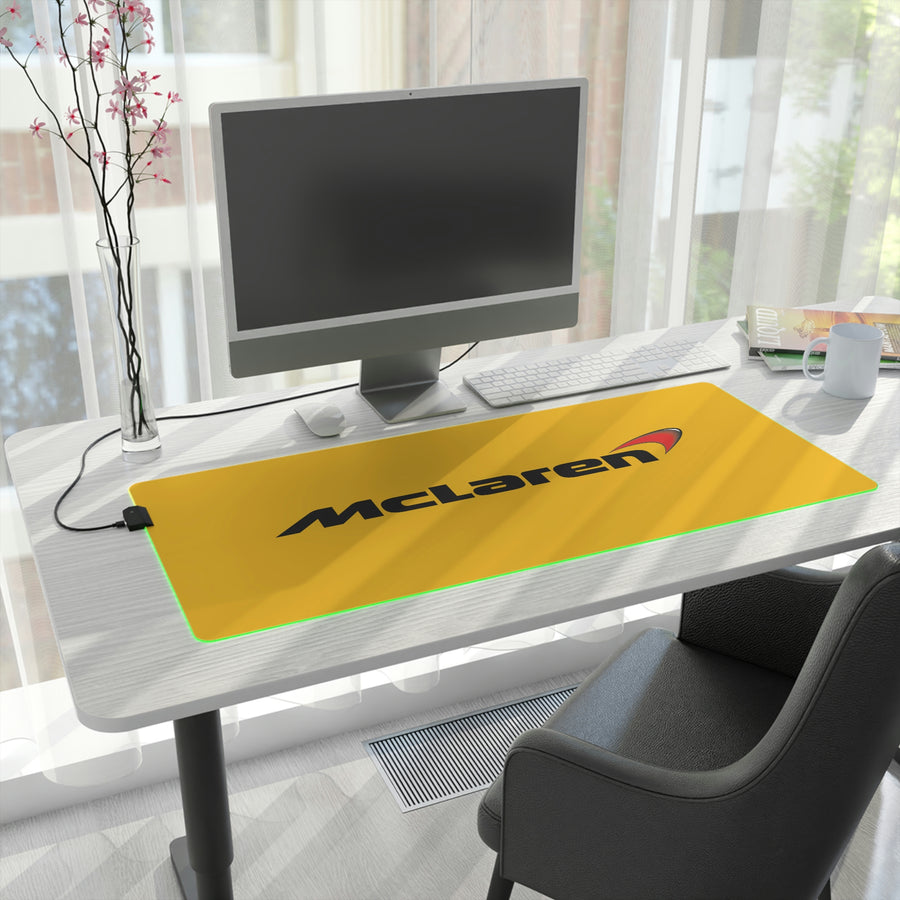 Yellow McLaren LED Gaming Mouse Pad™