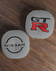 Grey Nissan GTR Tufted Floor Pillow, Round™