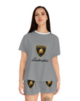 Women's Grey Lamborghini Short Pajama Set™