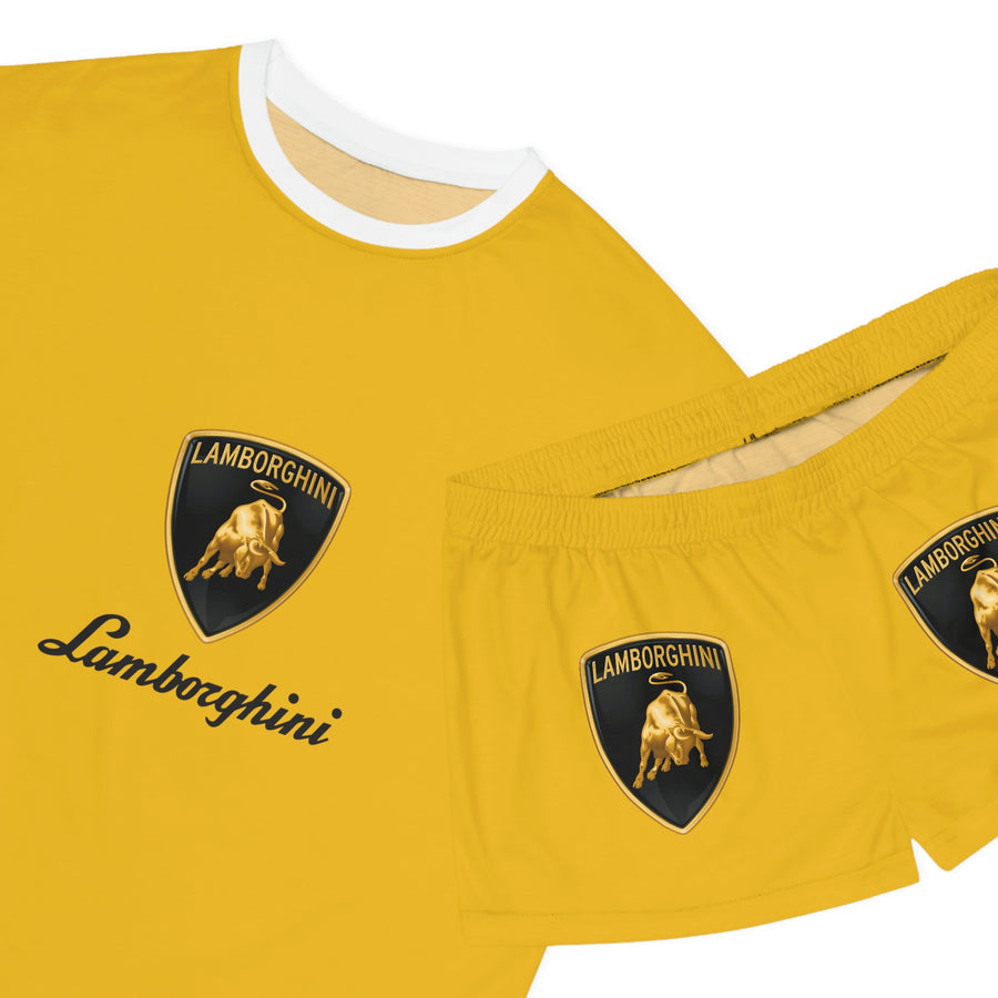 Women's Yellow Lamborghini Short Pajama Set™