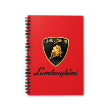 Red Lamborghini Spiral Notebook - Ruled Line™
