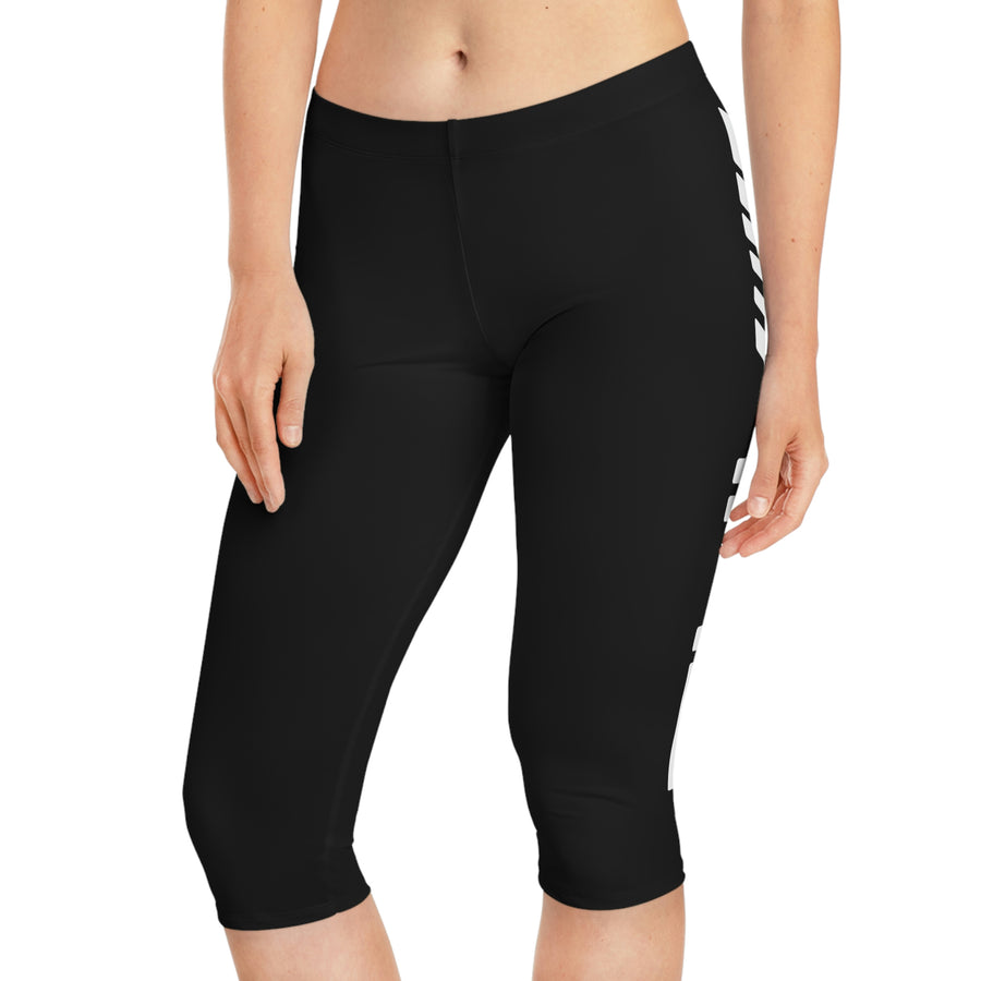 Women's Black Mercedes Capri Leggings™