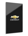 Black Chevrolet Acrylic Prints (French Cleat Hanging)™