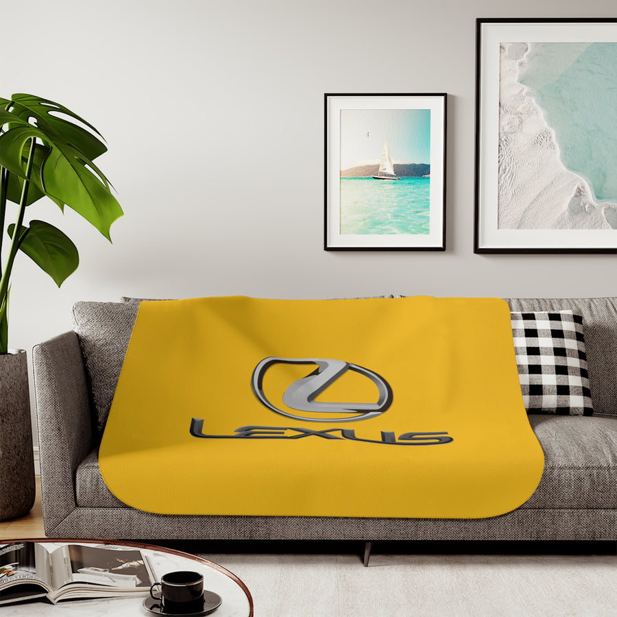 Yellow Lexus Sherpa Blanket™