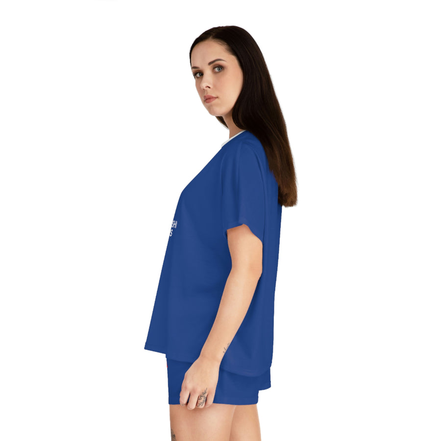 Women's Dark Blue Mitsubishi Short Pajama Set™