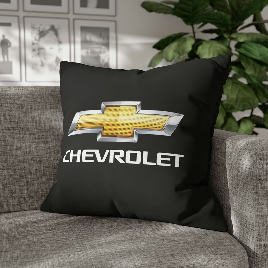 Black Chevrolet Spun Polyester pillowcase™