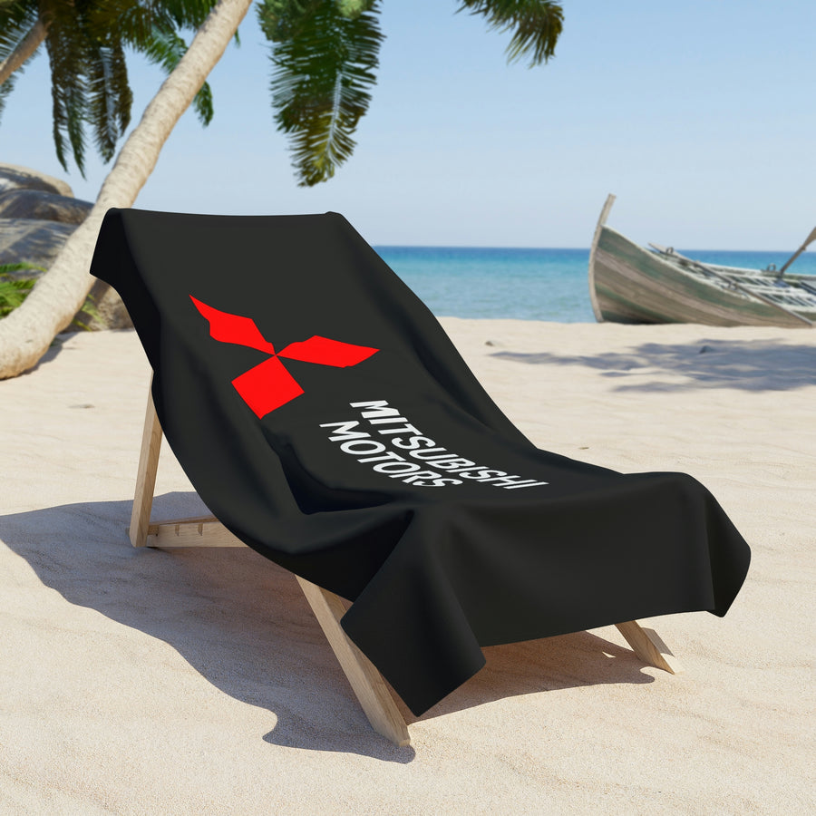 Black Mitsubishi Beach Towel™