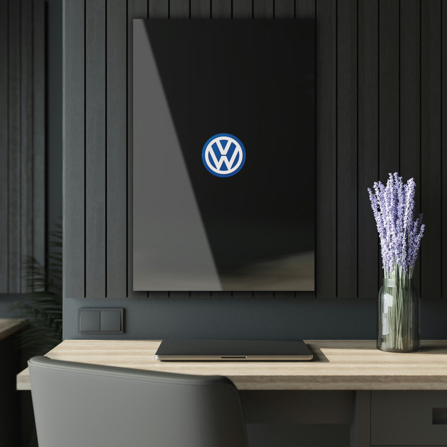 Black Volkswagen Acrylic Prints (French Cleat Hanging)™