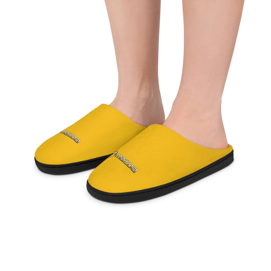 Unisex Yellow Mazda Indoor Slippers™