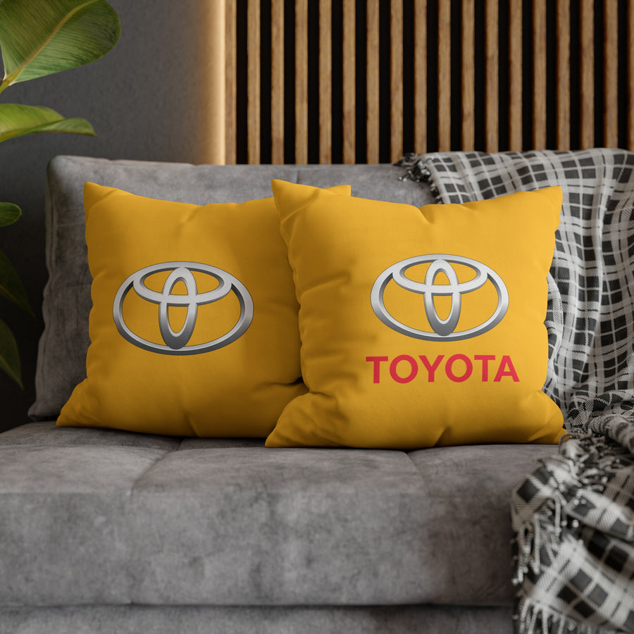 Yellow Toyota Spun Polyester pillowcase™