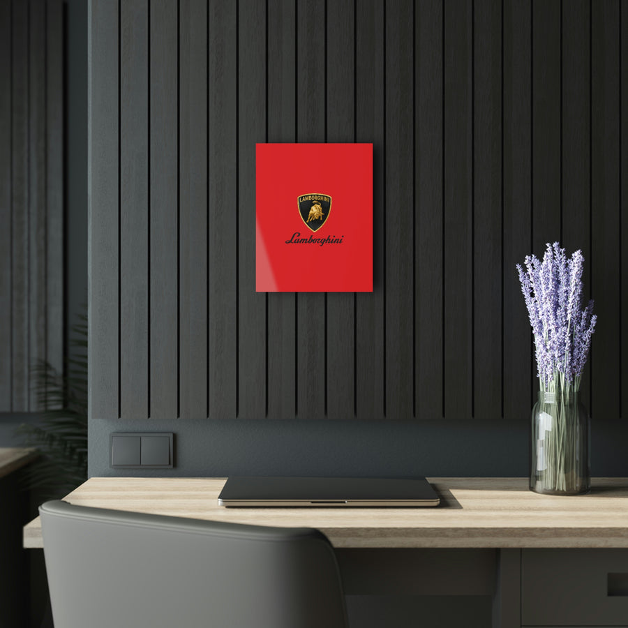 Red Lamborghini Acrylic Prints (French Cleat Hanging)™