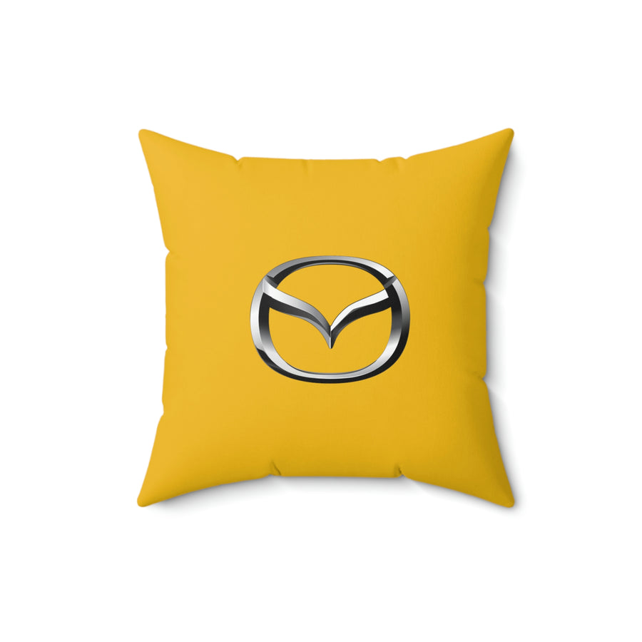 Yellow Mazda Spun Polyester Square Pillow™