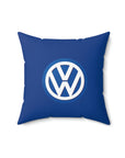 Dark Blue Volkswagen Spun Polyester Square Pillow™