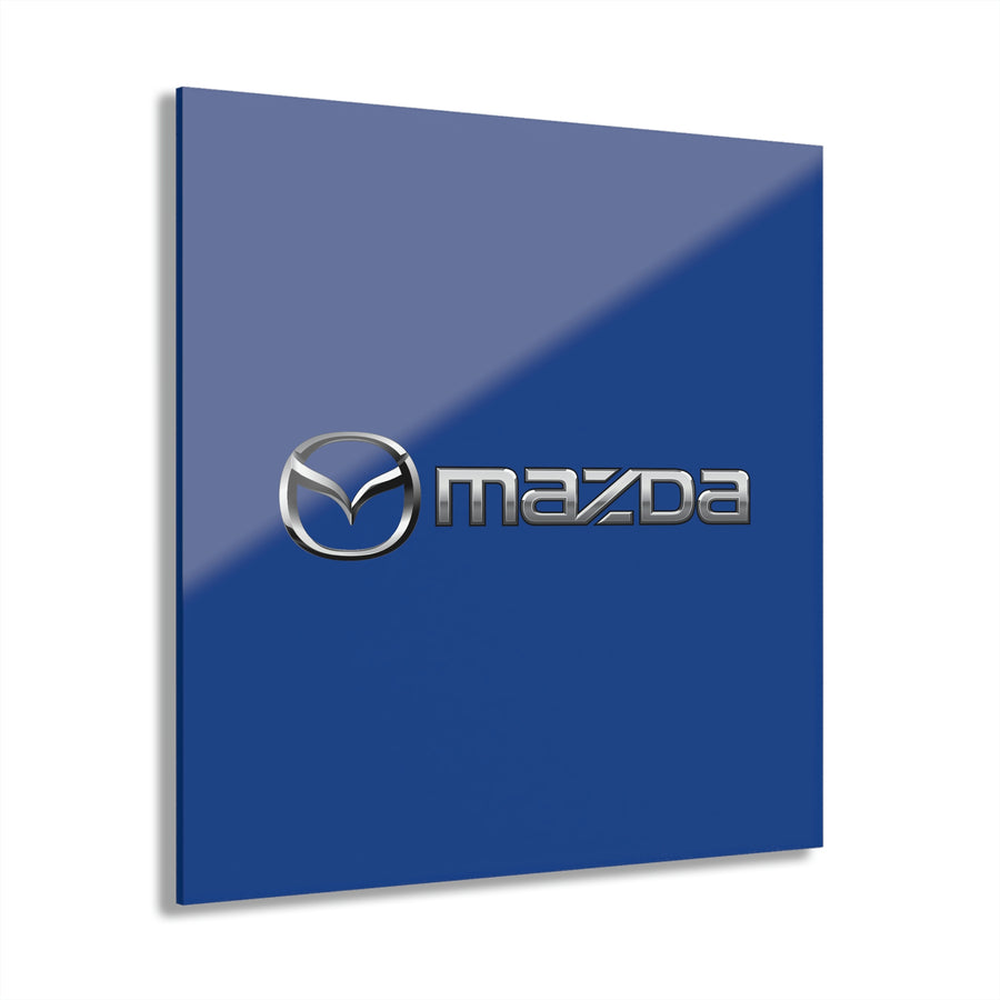 Dark Blue Mazda Acrylic Prints (French Cleat Hanging)™