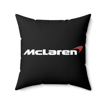 Black Mclaren Spun Polyester Square Pillow™