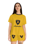 Women's Yellow Lamborghini Short Pajama Set™