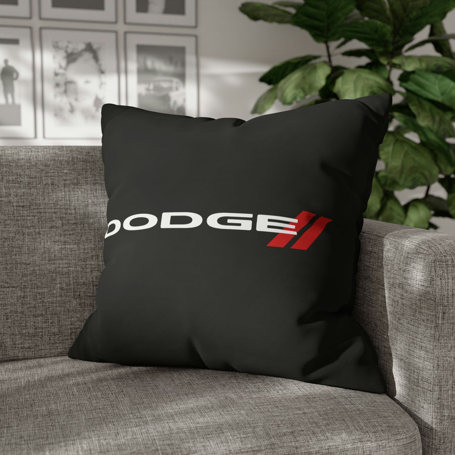 Black Spun Polyester Dodge pillowcase™