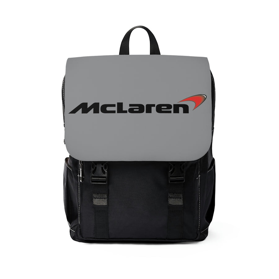 Unisex Grey Mclaren Casual Shoulder Backpack™