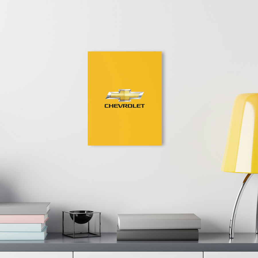 Yellow Chevrolet Acrylic Prints (French Cleat Hanging)™