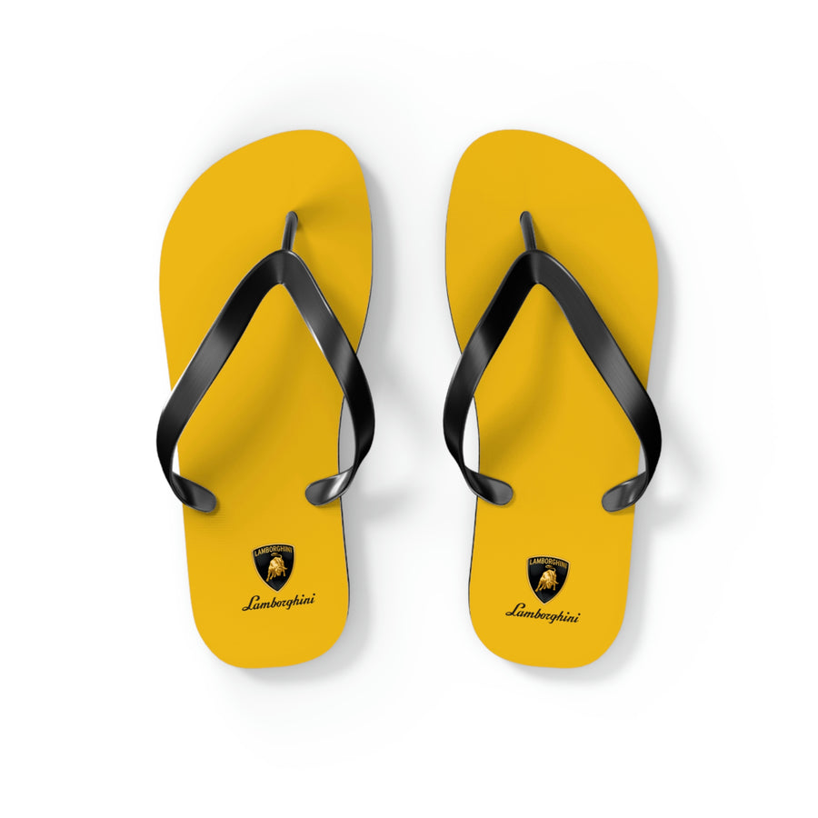 Unisex Yellow Lamborghini Flip Flops™