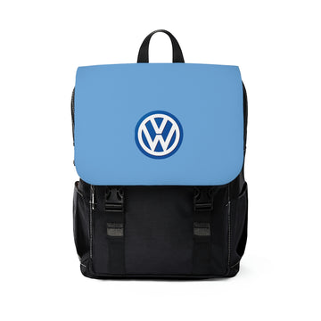 Unisex Light Blue Volkswagen Casual Shoulder Backpack™
