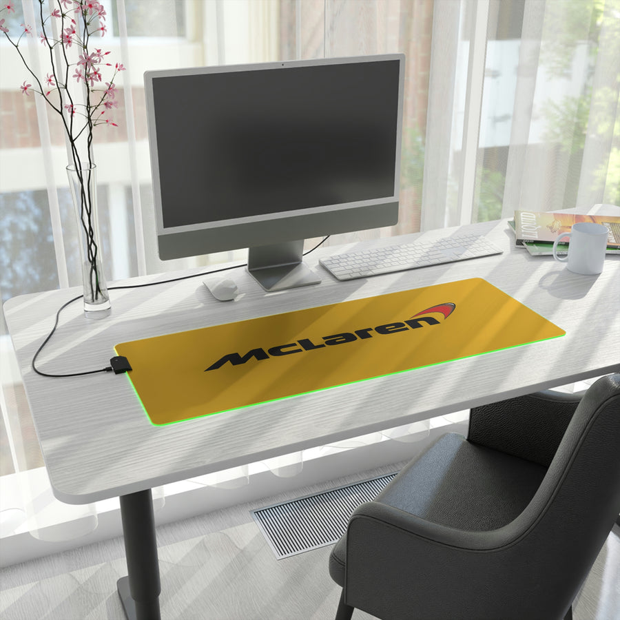 Yellow McLaren LED Gaming Mouse Pad™