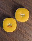 Yellow Toyota Tufted Floor Pillow, Round™