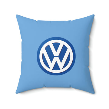 Light Blue Volkswagen Spun Polyester Square Pillow™