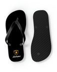 Unisex Black Lamborghini Flip Flops™